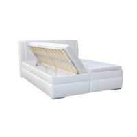 BEATRIX čalúnená posteľ s úložným priestorom -látka R80