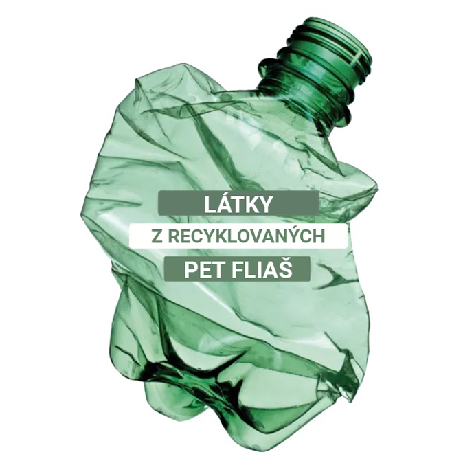 Poťahové látky z recyklovaných PET fliaš