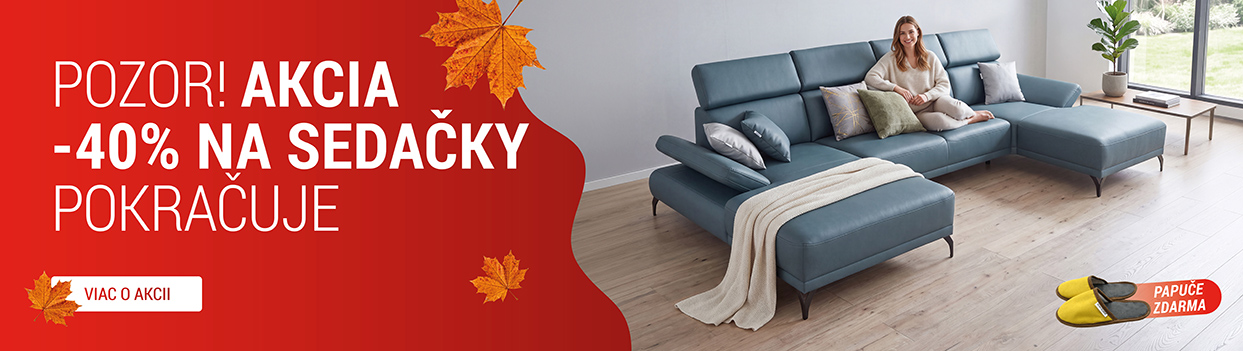 Akcia -40% na všetky sedačky FINES