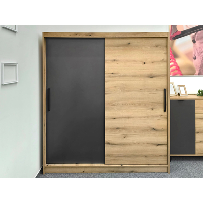 MEKENZY šatníkova skriňa s posuvnými dverami