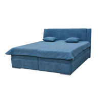 BEATRIX čalúnená posteľ s úložným priestorom -látka R80