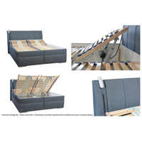 LIPARI 140x200 čalúnená posteľ s úložným priestorom